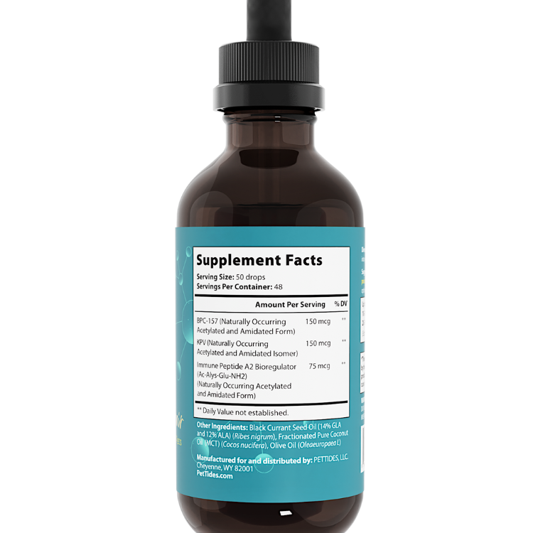 Full Body Repair Peptide Infused Oil for small pets supplement facts