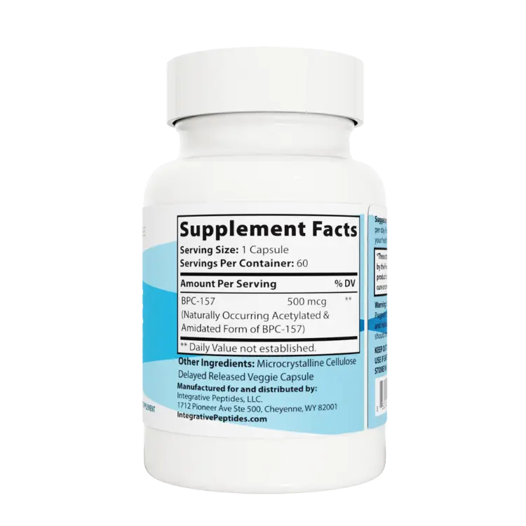 bpc-157 pure delayed release 60 caps supplement facts
