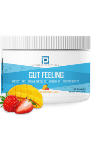 Gut Feeling Mango Strawberry Flavored Peptide powder
