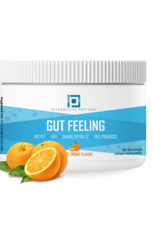 front side Gut feeling orange creme flavor