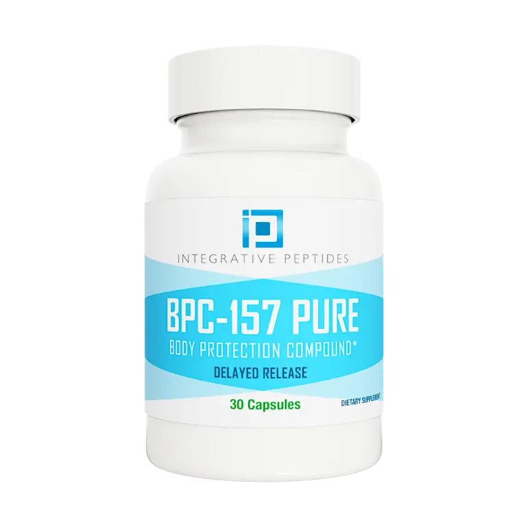 bpc-157 pure delayed release 30 caps front view