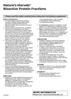Natures Marvels Leaflet